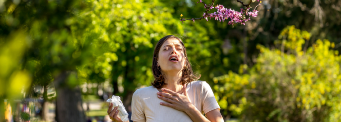 Éternuement, allergie au pollen